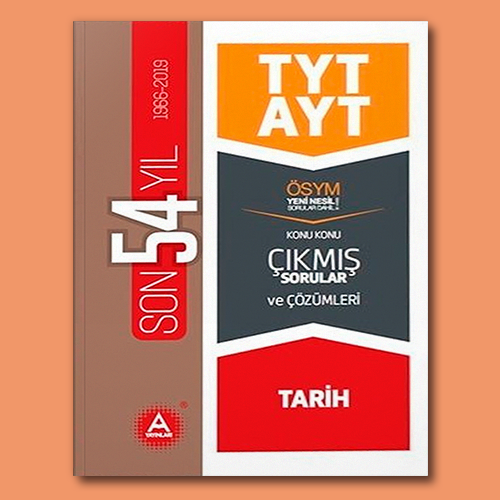 A Yayinlari Tyt Ayt Tarih Son 54 Yil Konu Konu Tamami Cozumlu Cikmis Sorular A Yayinlari Soru Bankasi